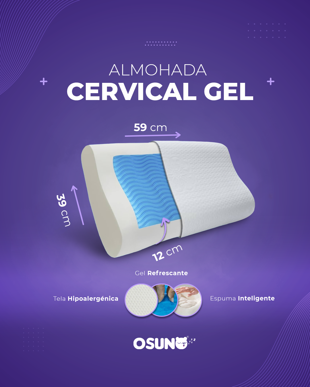 Almohada Cervical Cool-Gel