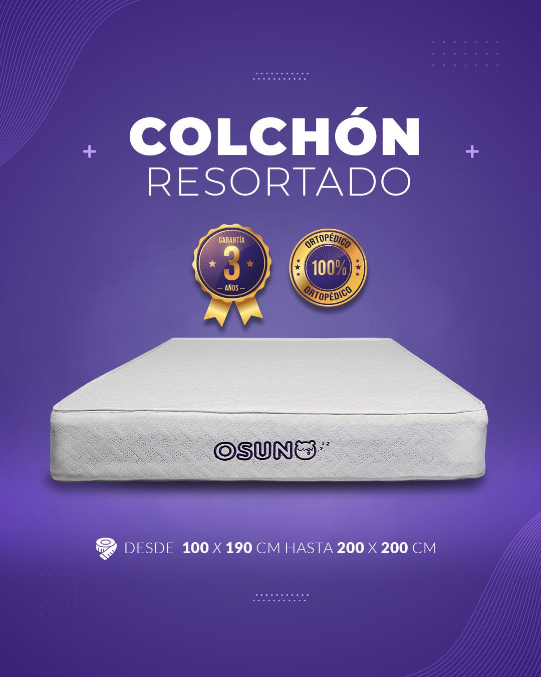 Colchón Resortado Arki
