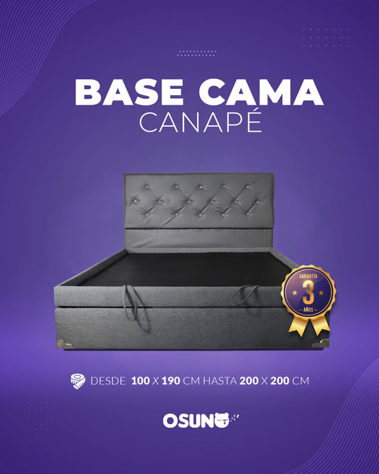 Base cama Canapé Baúl (Sin Espaldar)