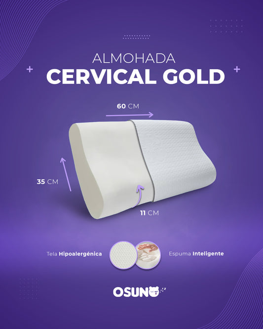 Almohada Memory Foam Cervical Gold