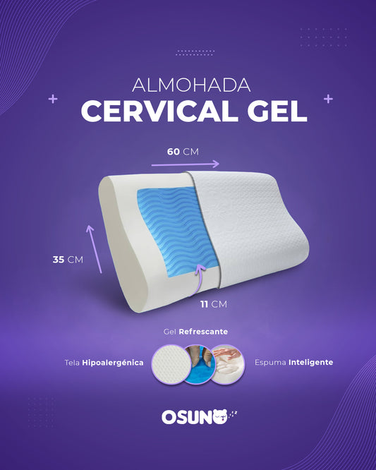 Almohada Memory Foam Cervical Gel
